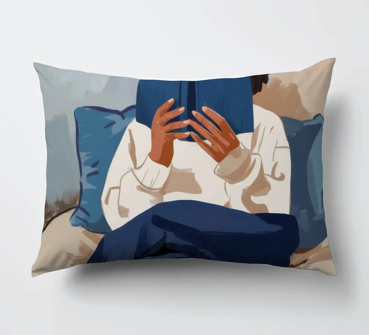 Cocon de lecture douillet coussin de Giant Foxs
