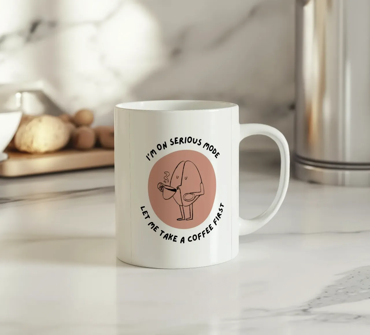 Prima fammi prendere un caffè tazza in ceramica da Olivia Creator