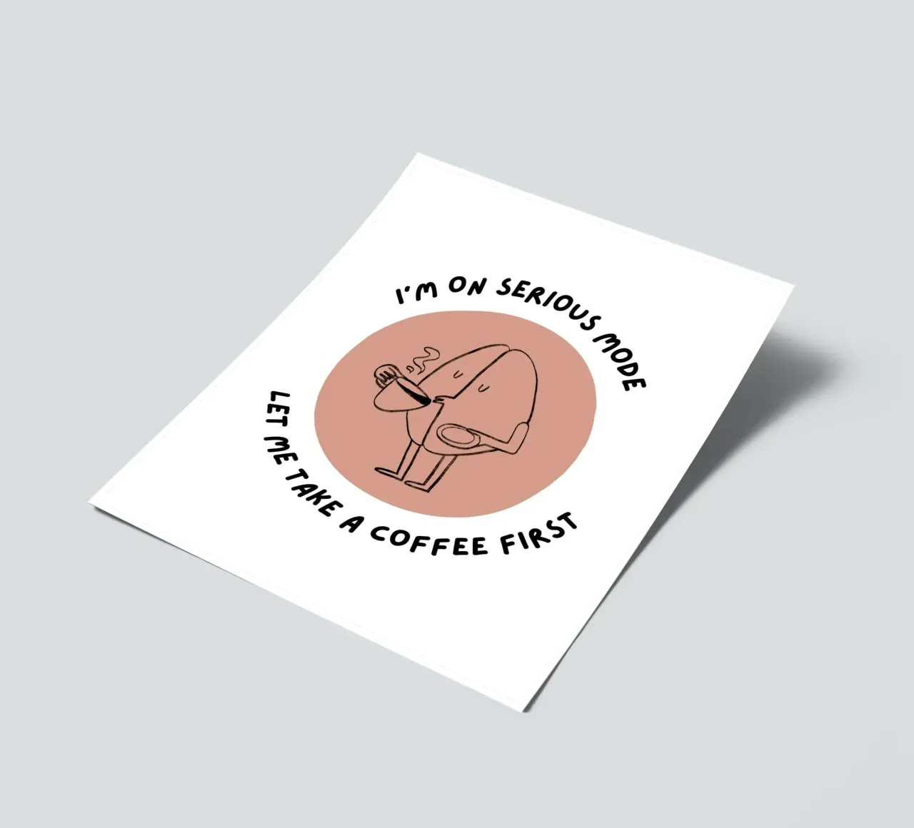 Let Me Take A Coffee First sticker sheet by Olivia Creator