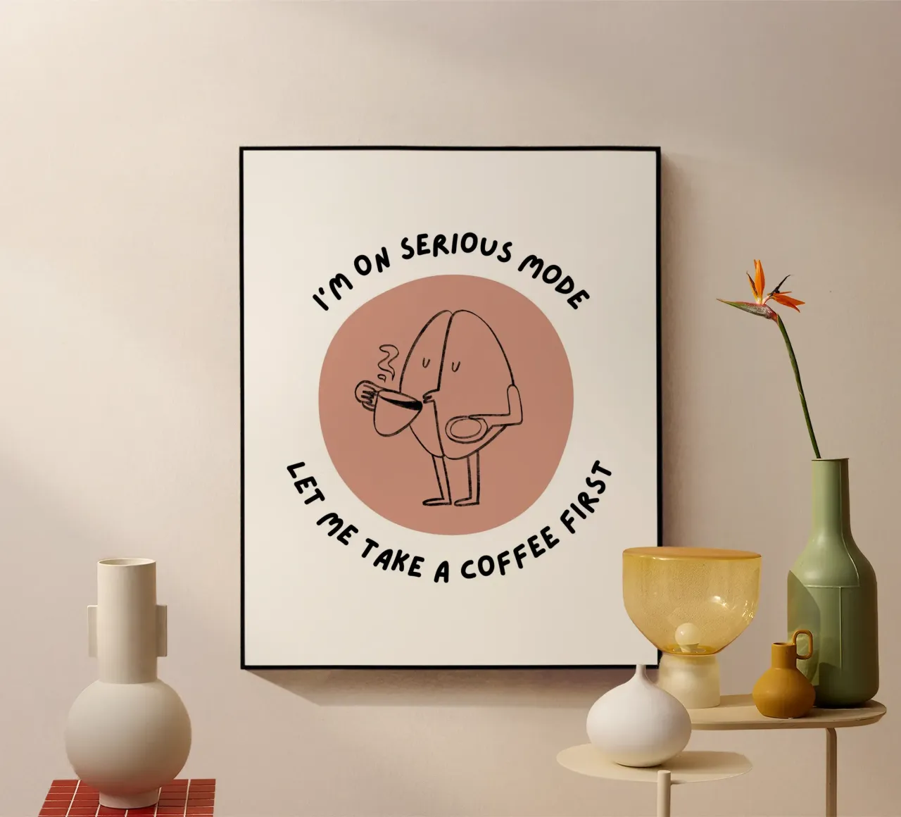 Prima fammi prendere un caffè plexiglass da Olivia Creator