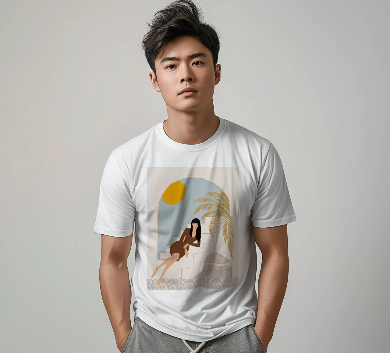 Scala Riposo al sole t-shirt da Dream Gesso