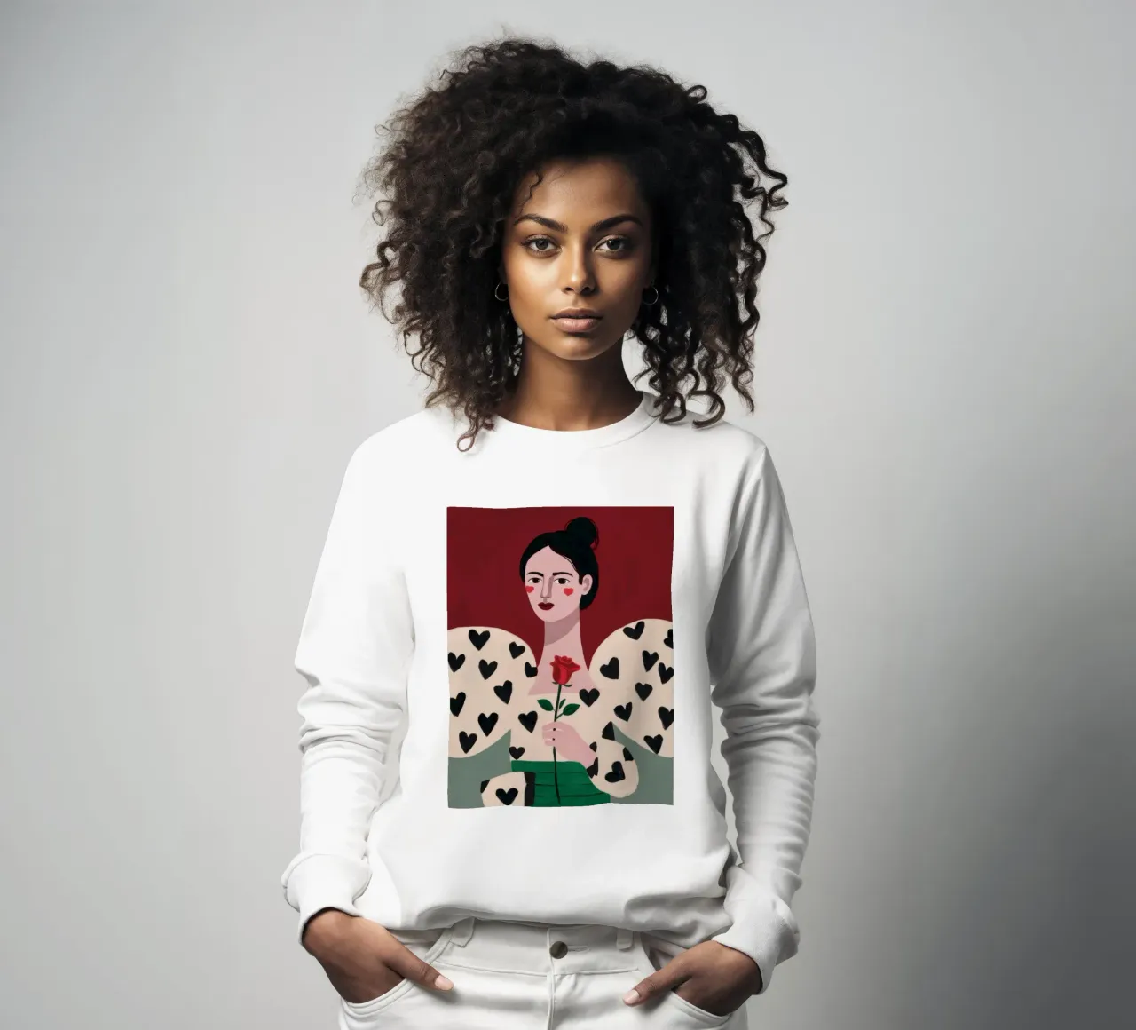 Amore a forma di cuore felpa da Reds Jays