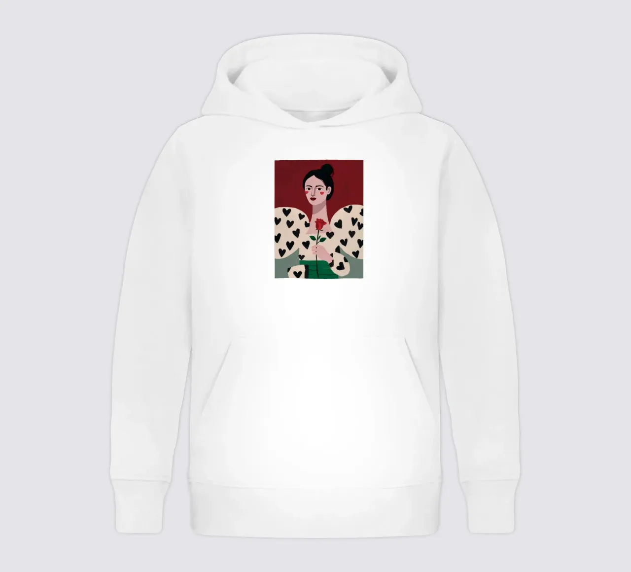 Amore a forma di cuore felpa bambino con cappuccio da Reds Jays