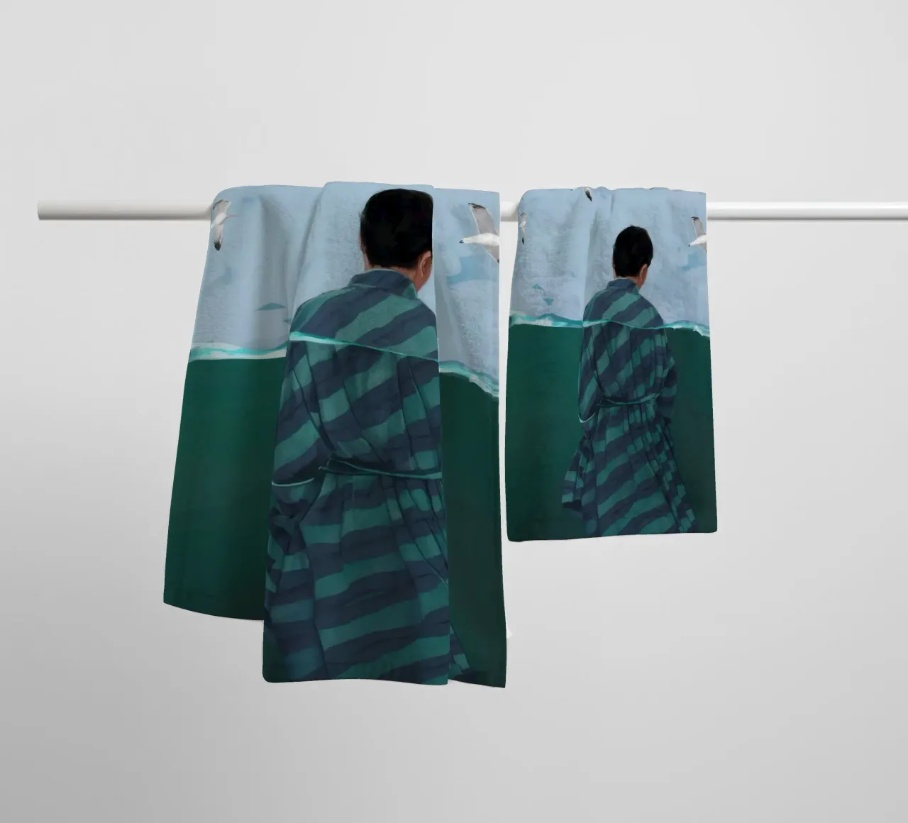 Seabird Solitude Song towel by Giant Foxs
