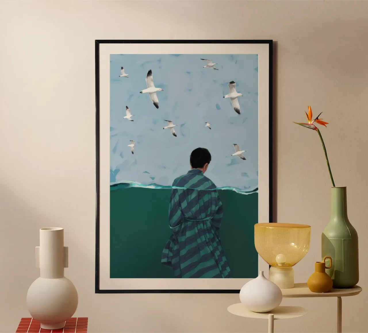Seabird Solitude Song hahnemühle by Giant Foxs