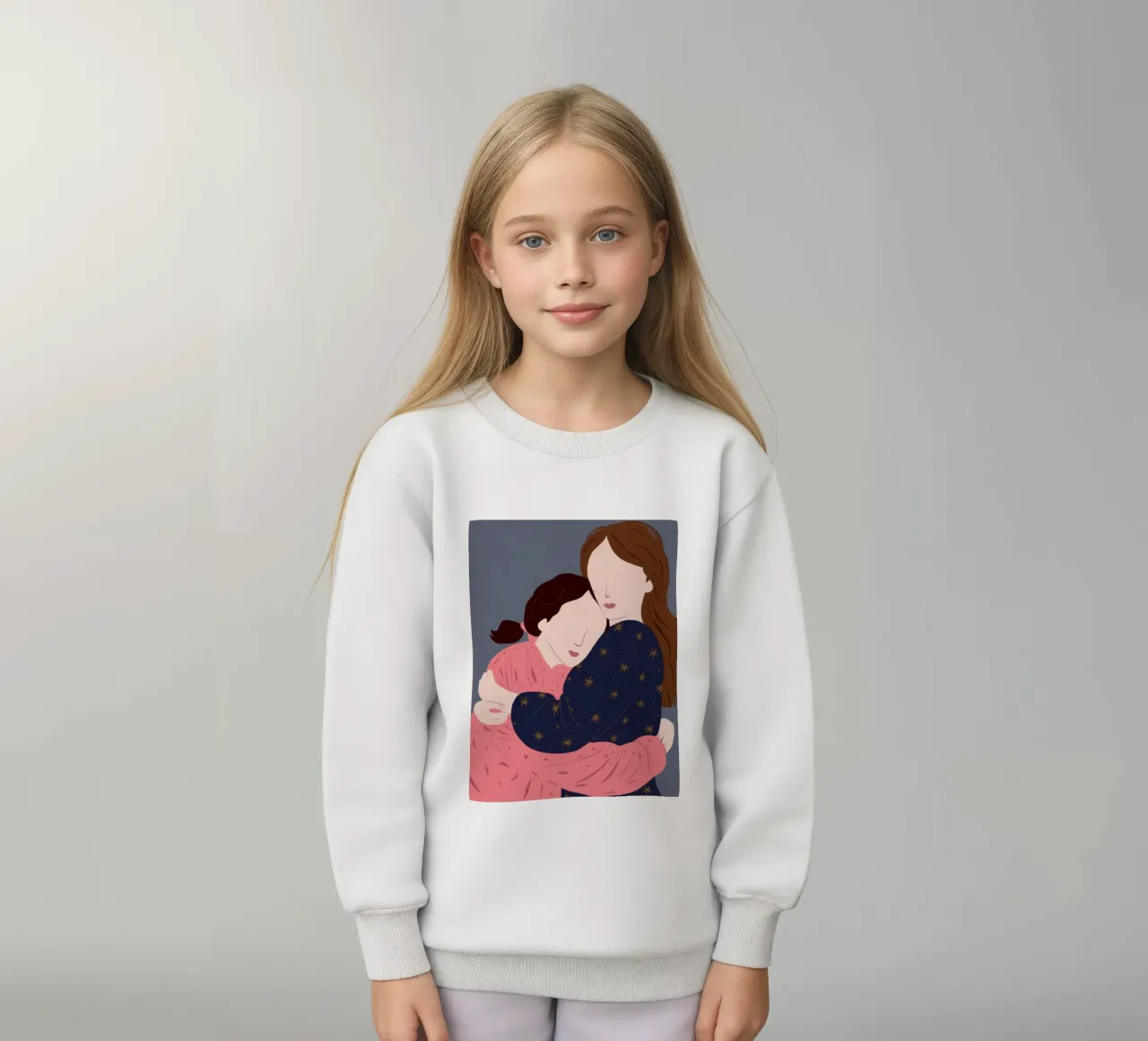 Abbraccio notturno stellato felpa bambino da Dream Gesso