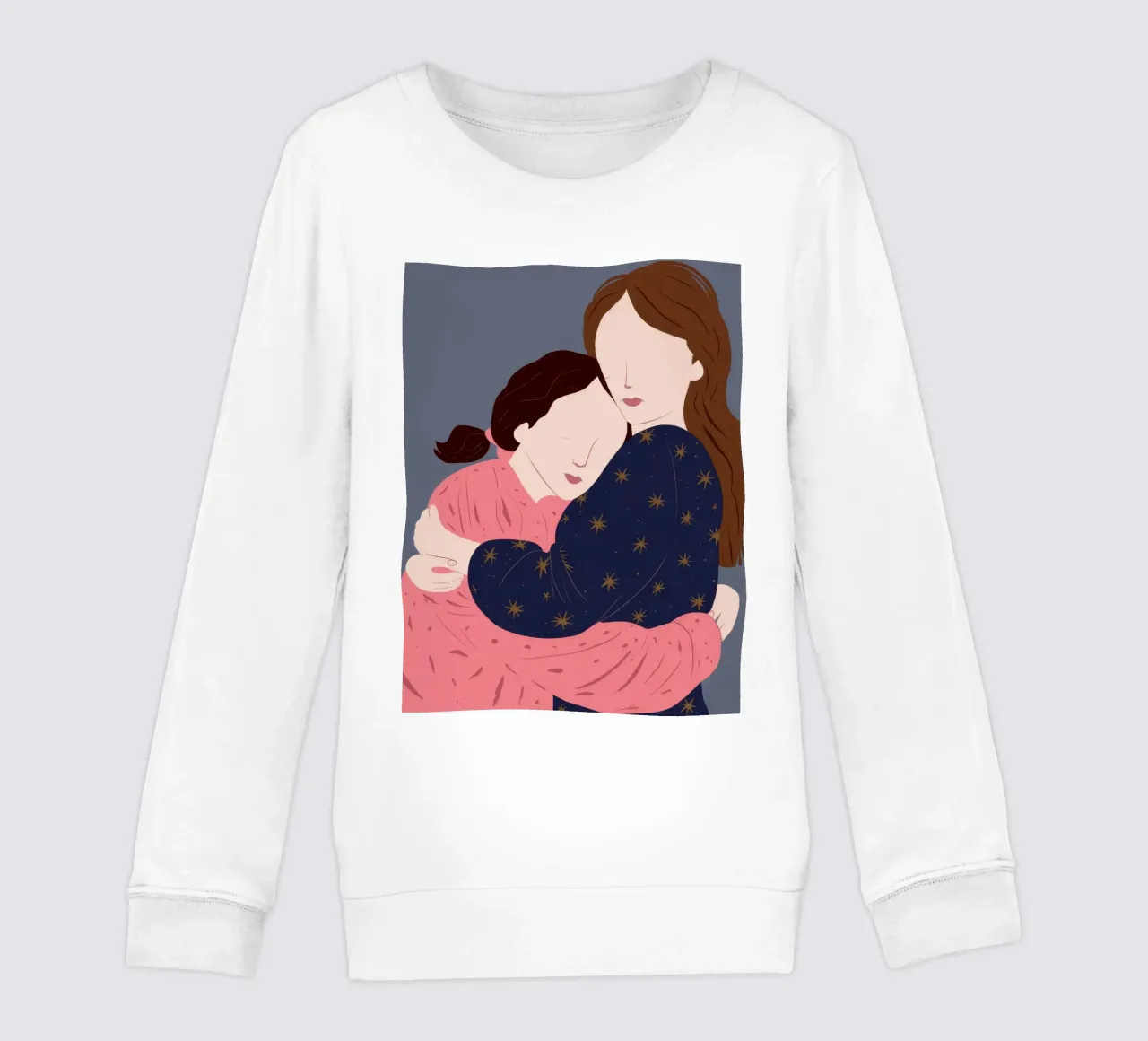 Abbraccio notturno stellato felpa bambino da Dream Gesso