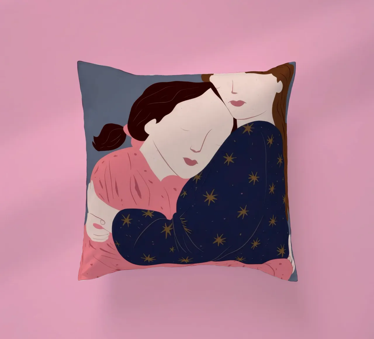 Abbraccio notturno stellato cuscino da Dream Gesso