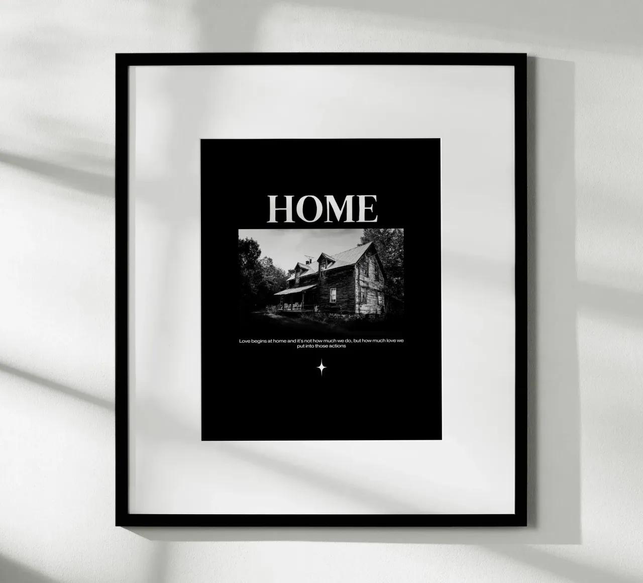 Casa poster con telaio in plastica da Olivia Creator