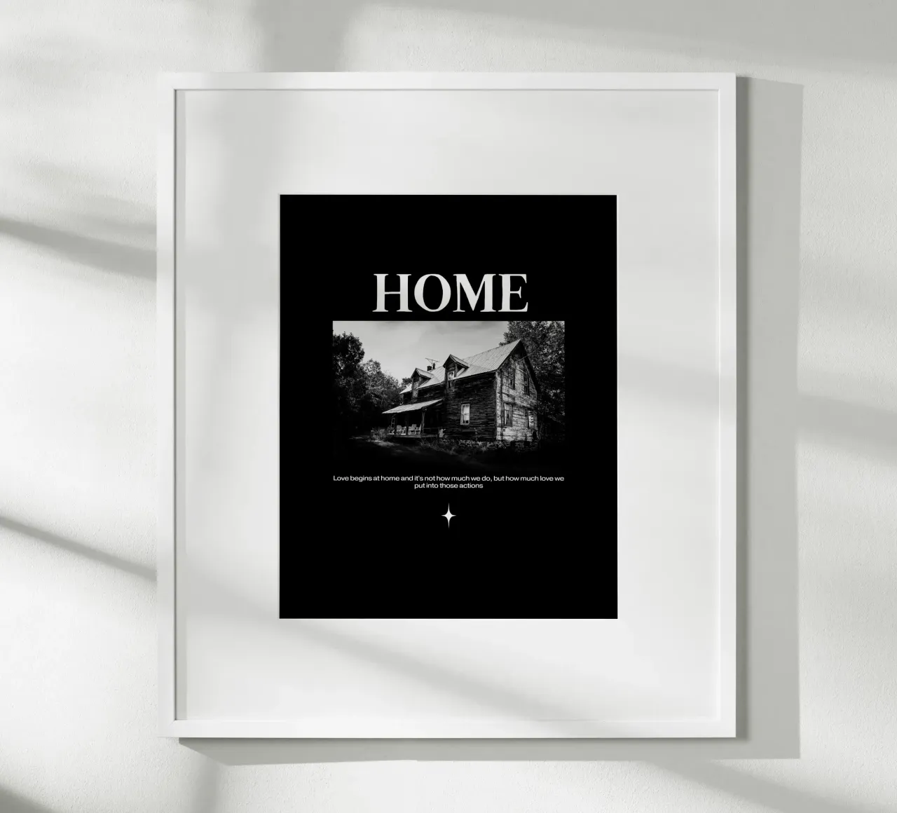 Casa poster con telaio in plastica da Olivia Creator
