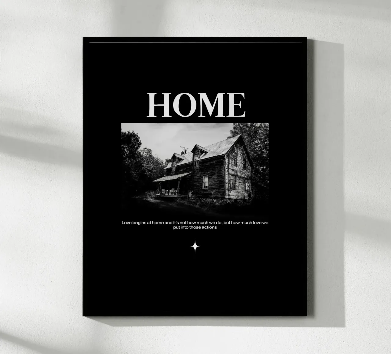 Casa poster con telaio in plastica da Olivia Creator