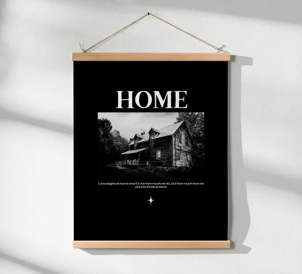 Casa poster con telaio in plastica da Olivia Creator