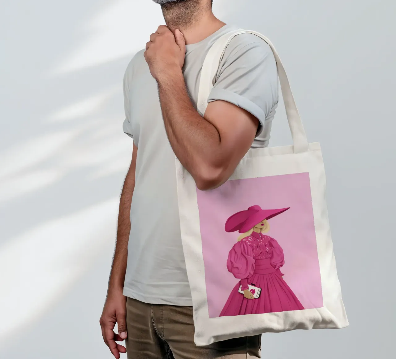 Il grande contegno di Magenta borsa in juta da Rain Balance