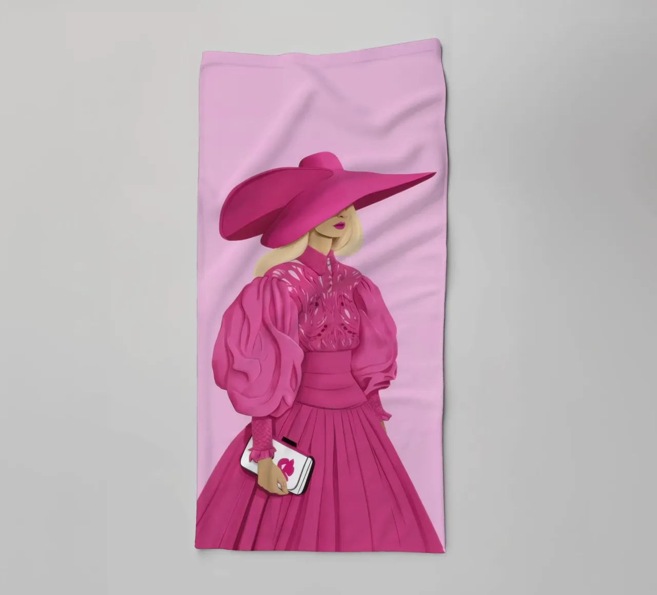 Magenta's grootse houding badhanddoek van Rain Balance