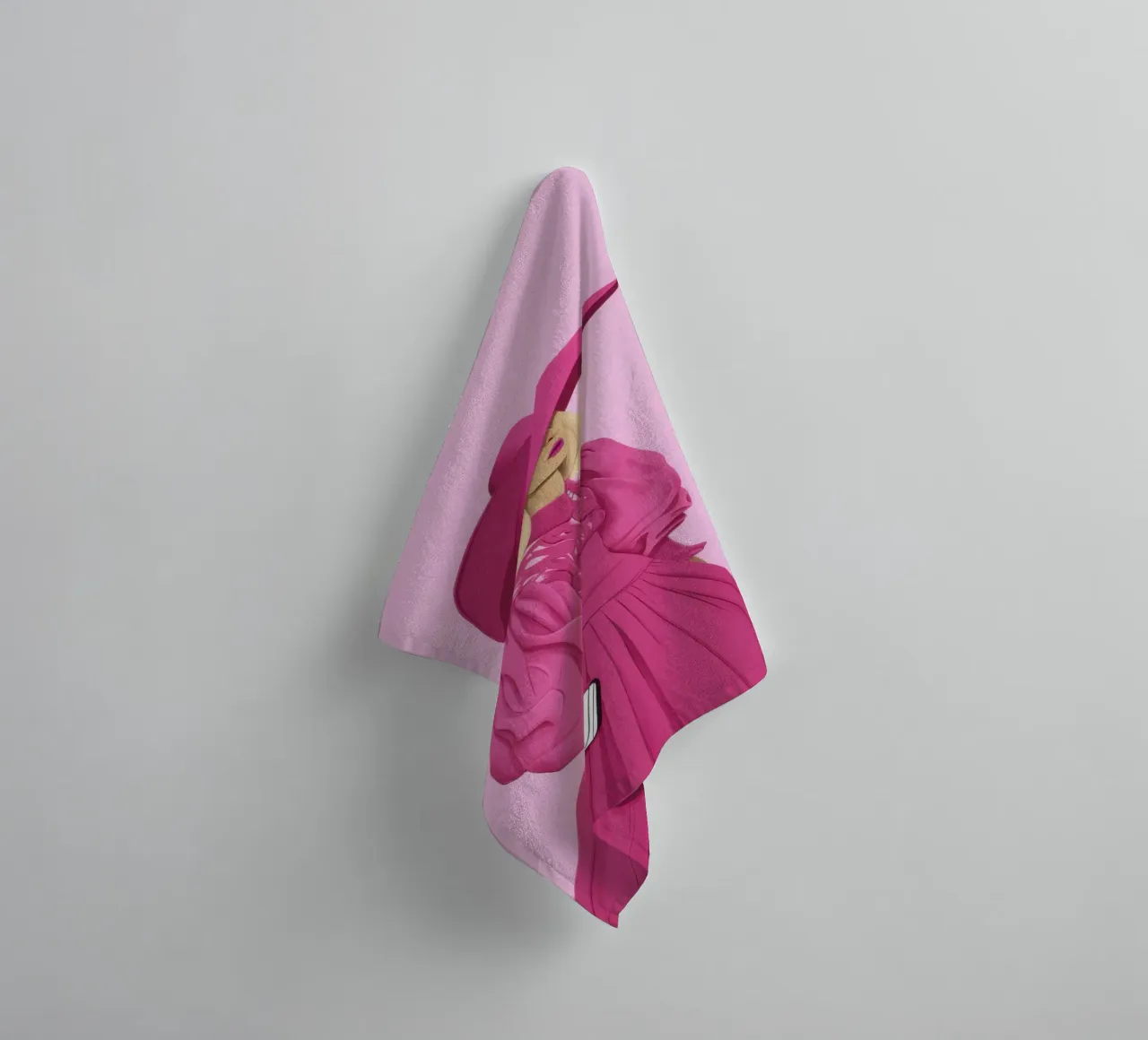 Magenta's grootse houding badhanddoek van Rain Balance
