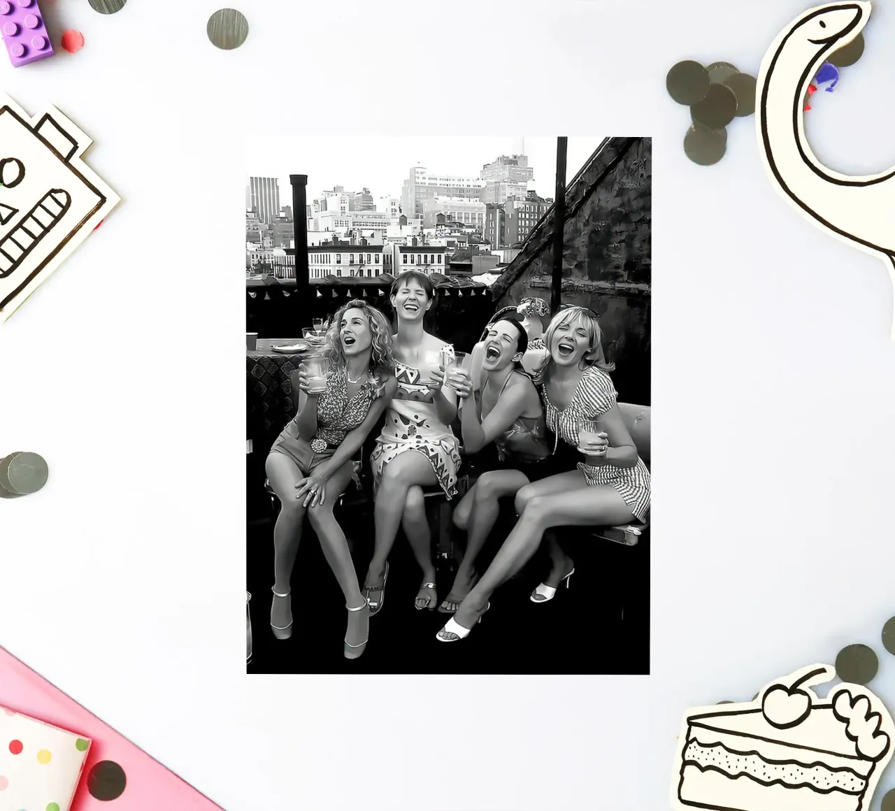 Sex in the City Rooftop Party Scene sticker by Black And White
