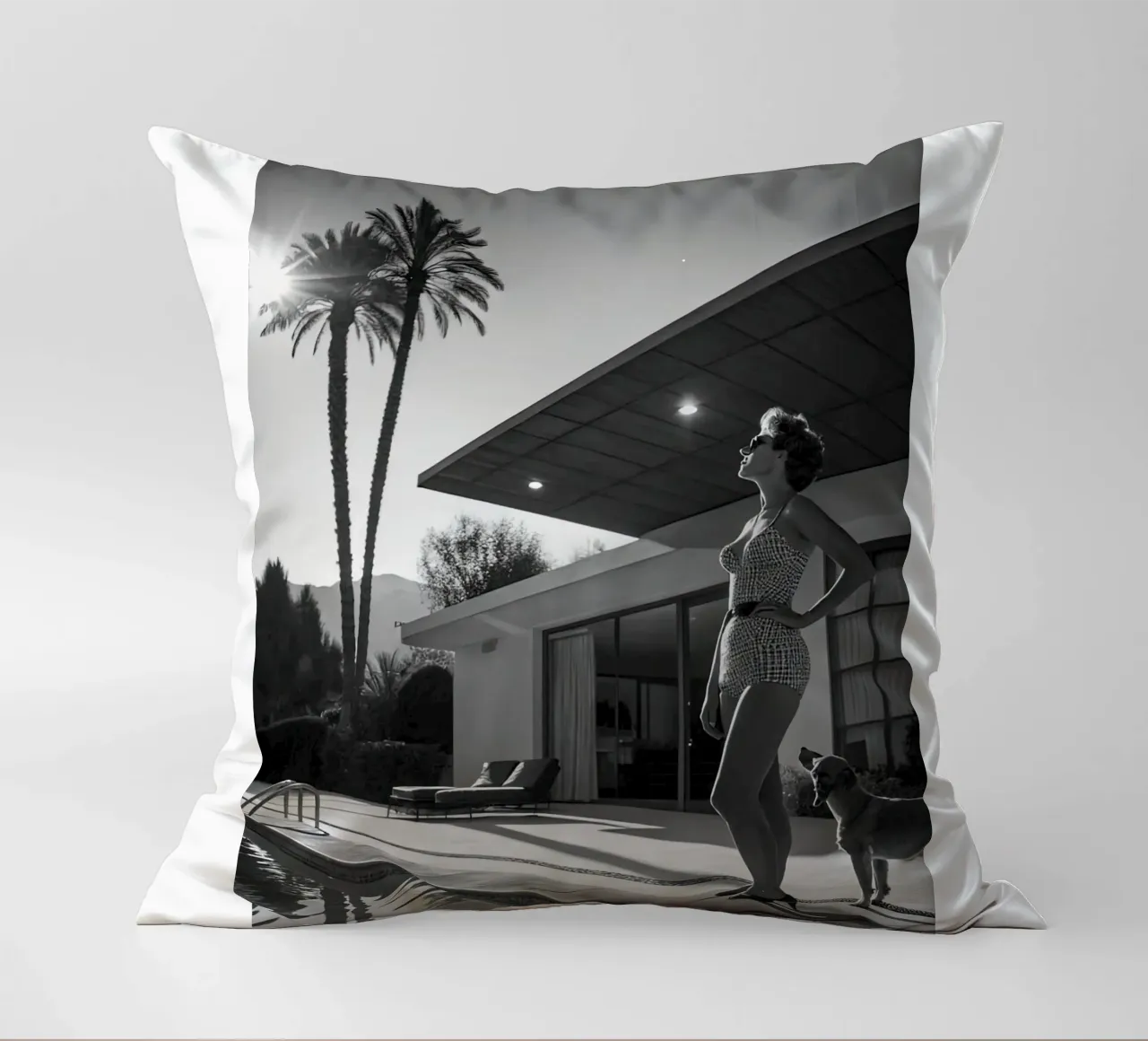 Medio Secolo Moderno cuscino da Black And White