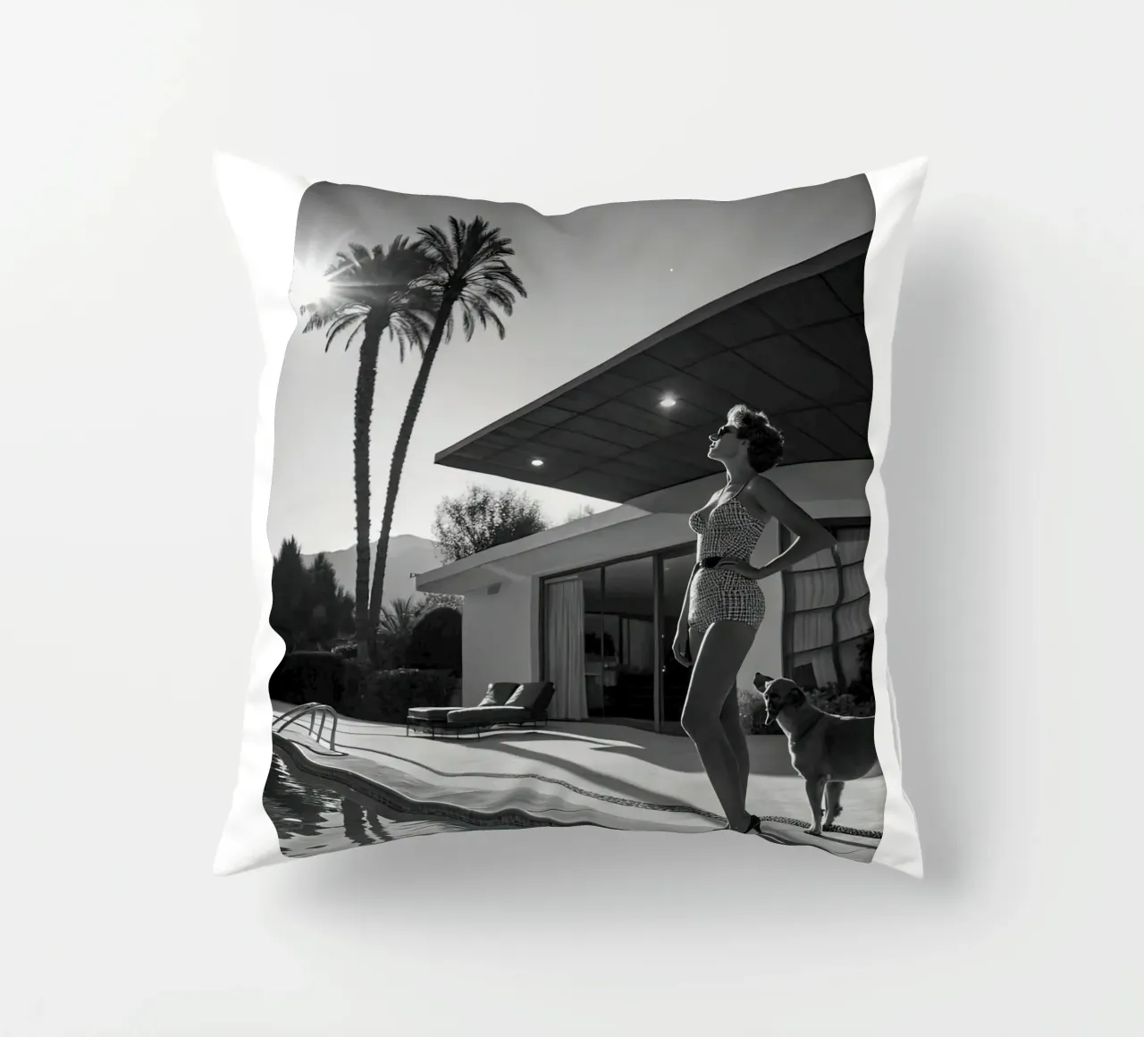 Medio Secolo Moderno cuscino da Black And White