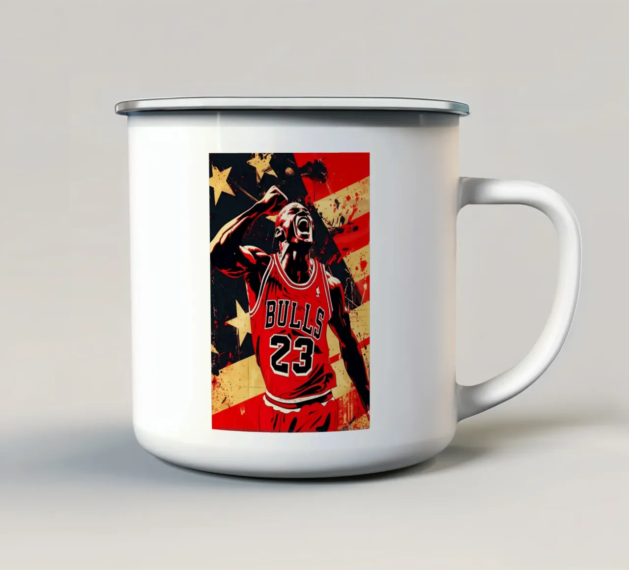 Michael Jordan art tazza in smalto da Lembayung art