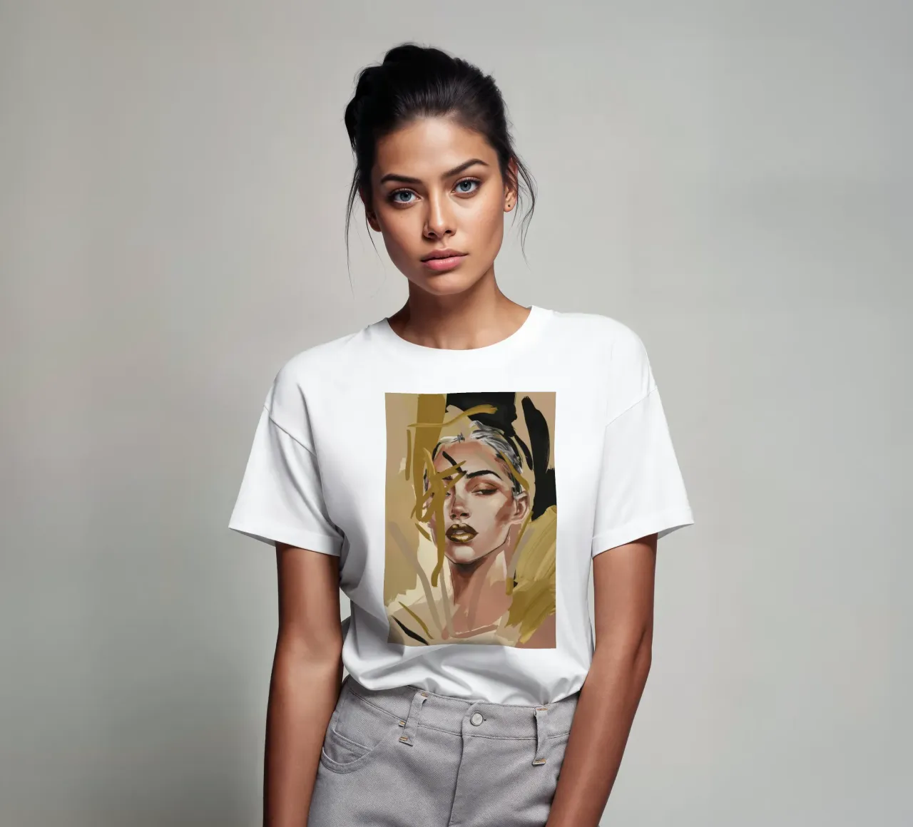 Gefragmenteerde blik Genade t-shirt van Dream Gesso