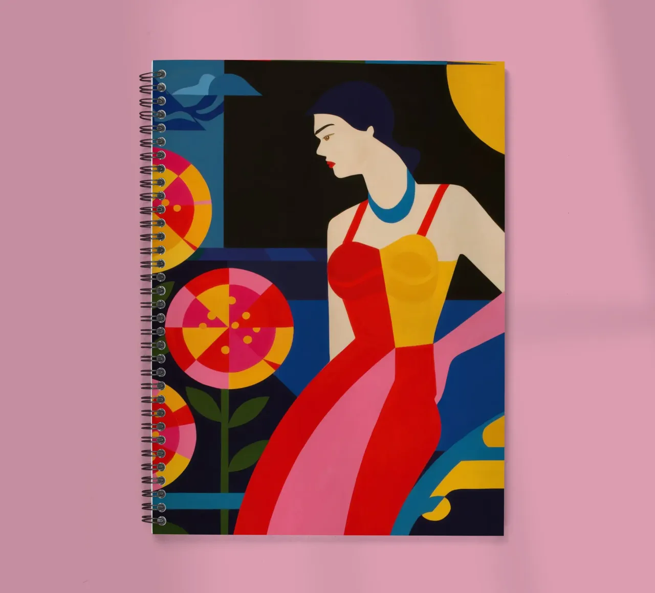 Prismatic Dress Diva spiral notebook by Reds Jays