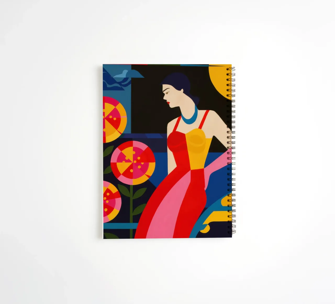 Prismatic Dress Diva spiral notebook by Reds Jays