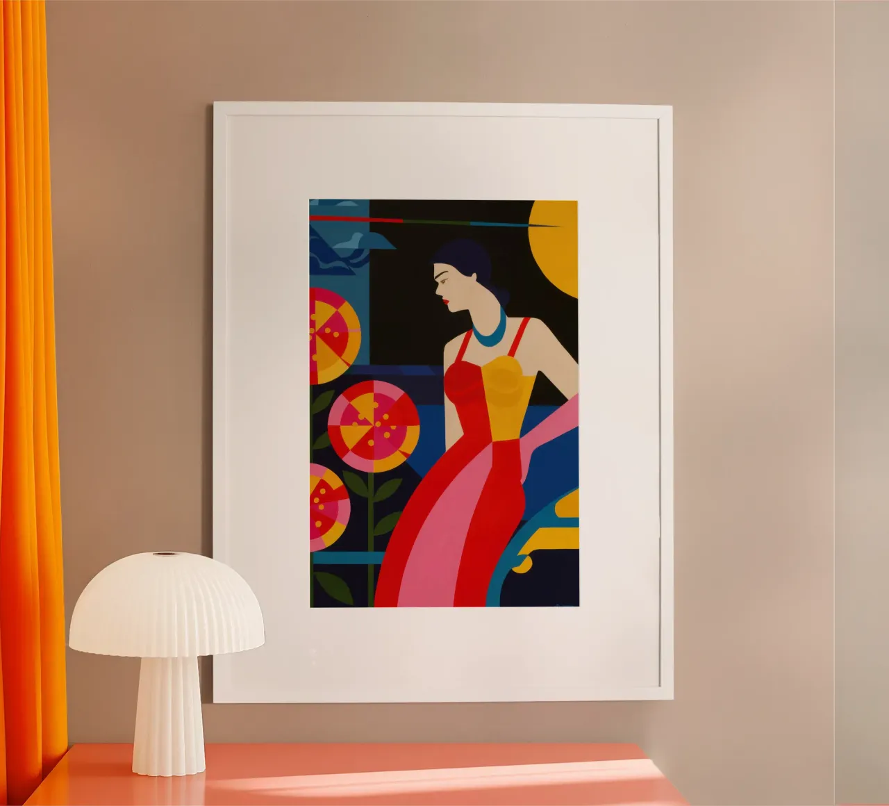 Prismatisches Kleid Diva Poster von Reds Jays