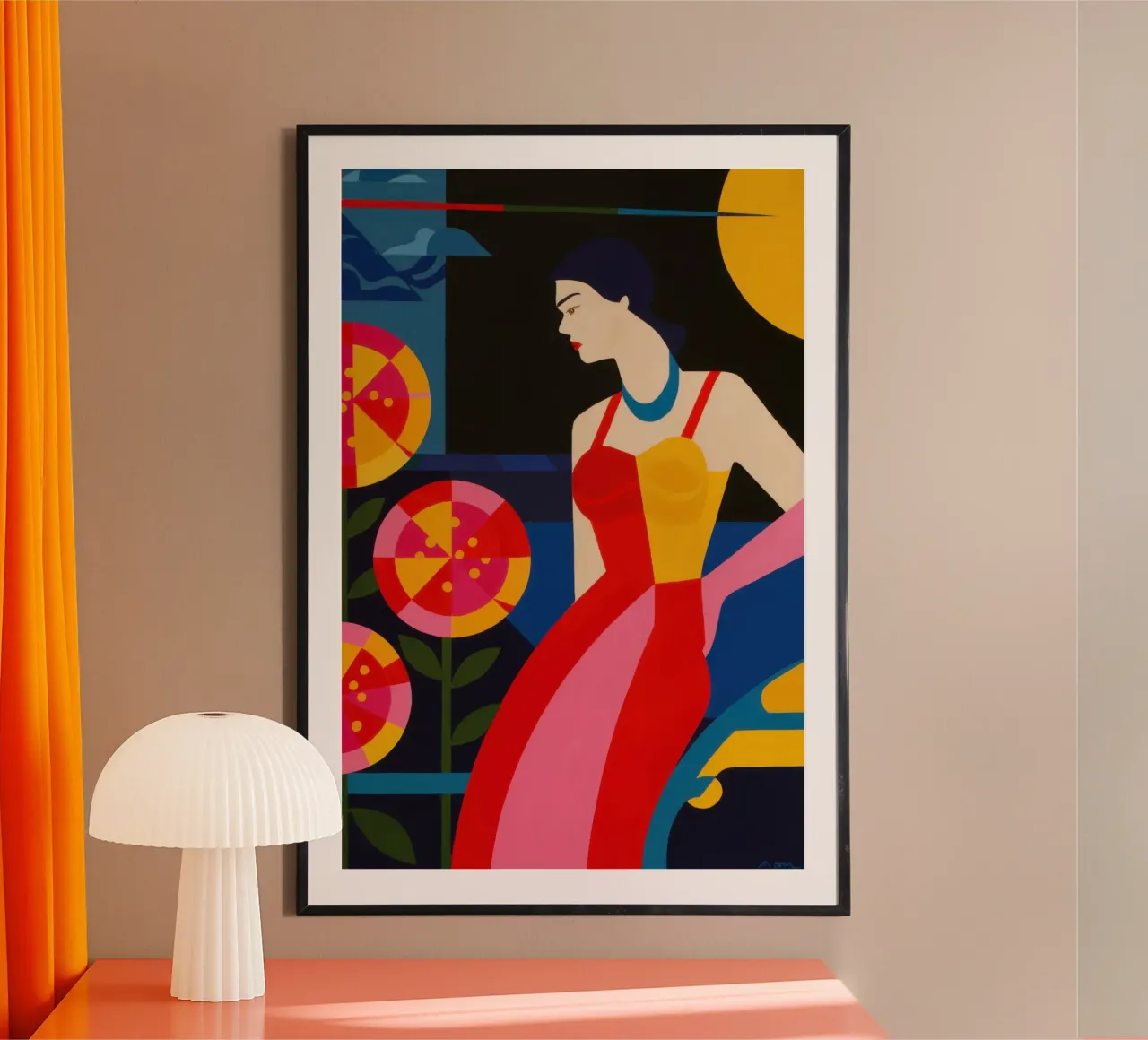 Prismatisches Kleid Diva Poster von Reds Jays