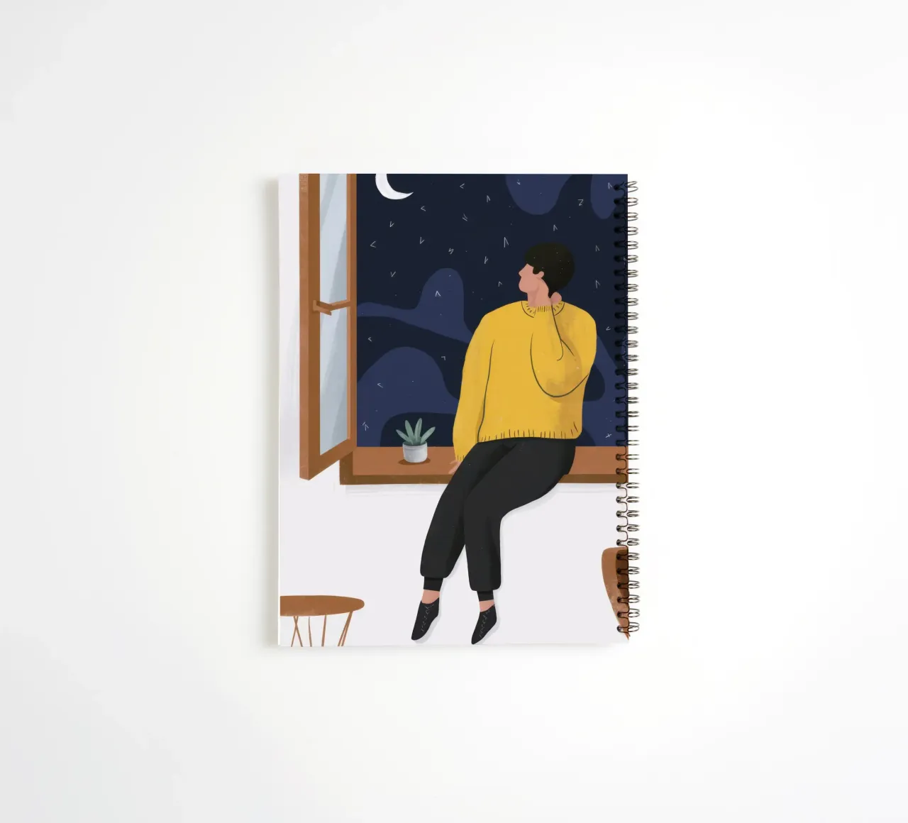 Window to the Stars spiral notebook by Giant Foxs