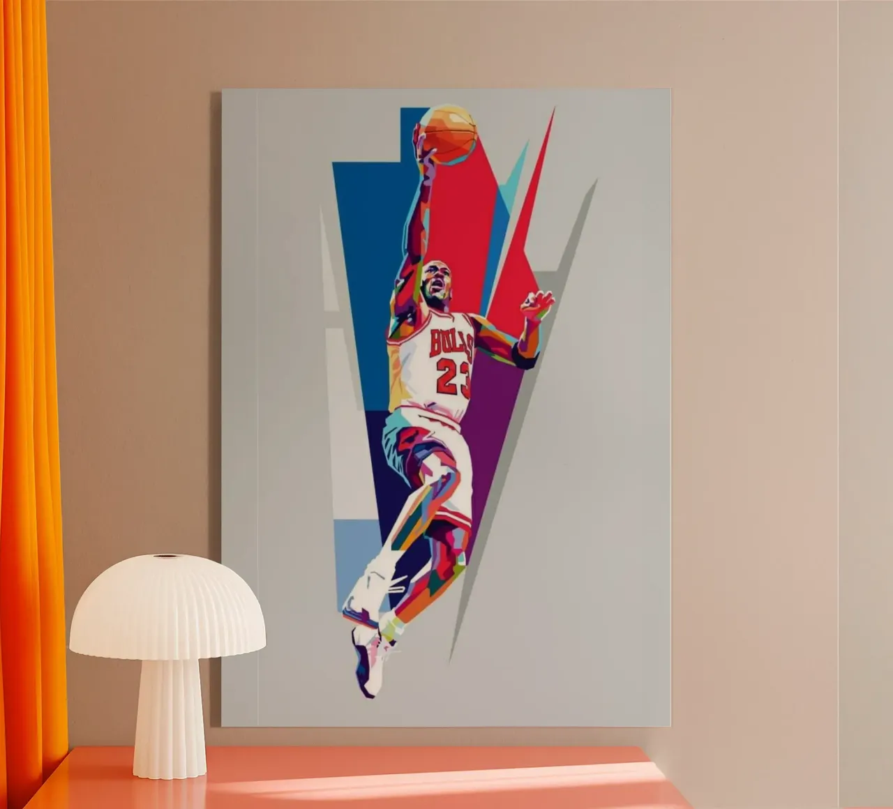Michael Jordan pop art plexiglass da Lembayung art