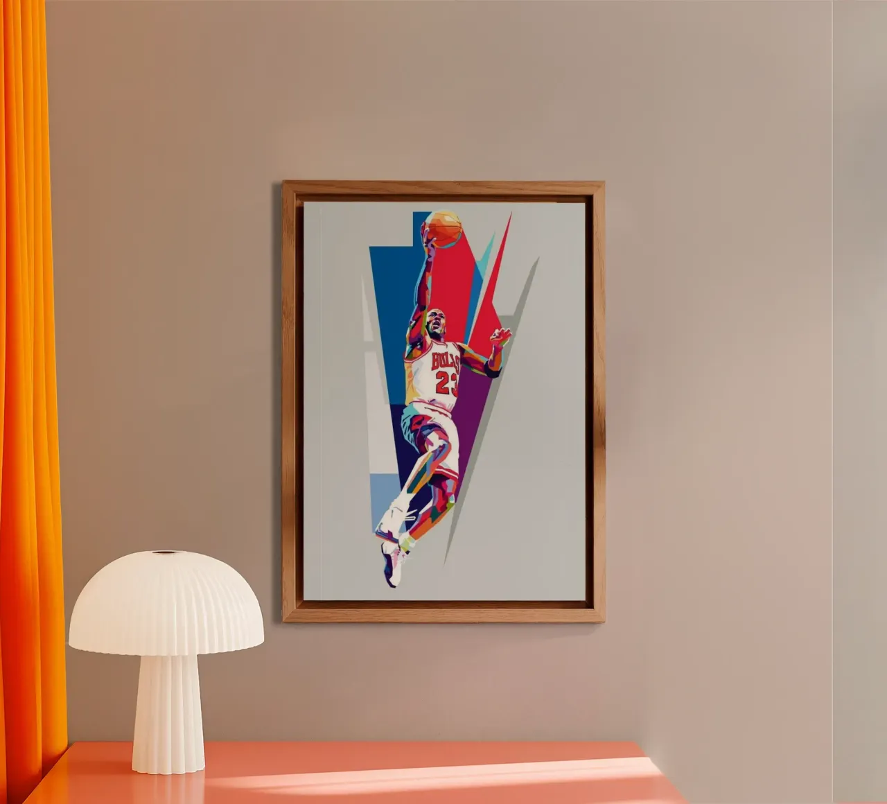 Michael Jordan pop art alluminio dibond da Lembayung art