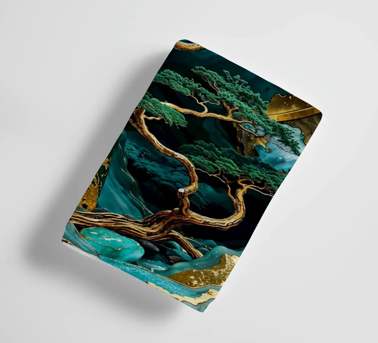Lunar Forest Kintsugi Art asciugamano da bagno da Pixaverse
