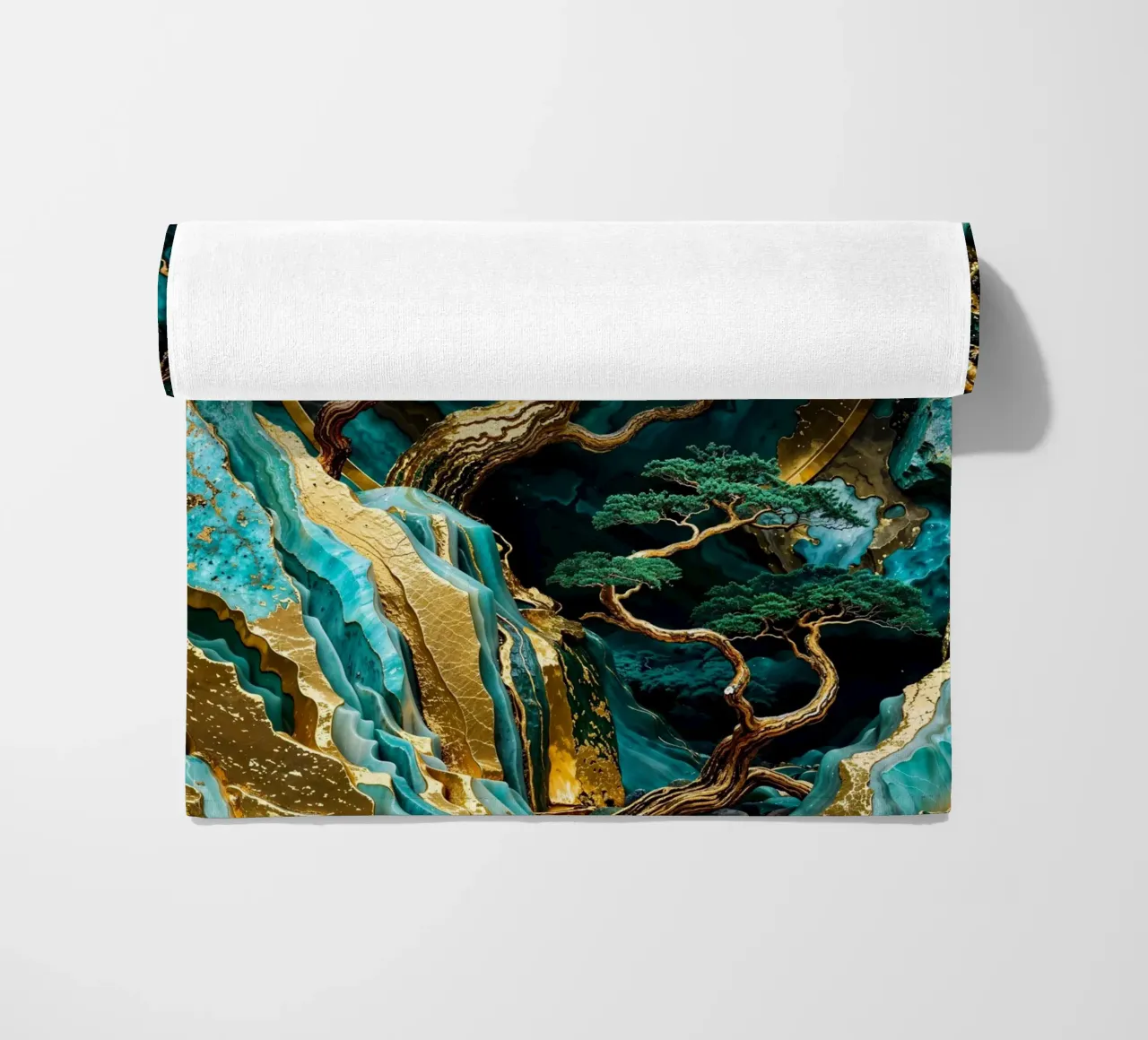 Lunar Forest Kintsugi Art telo mare da Pixaverse