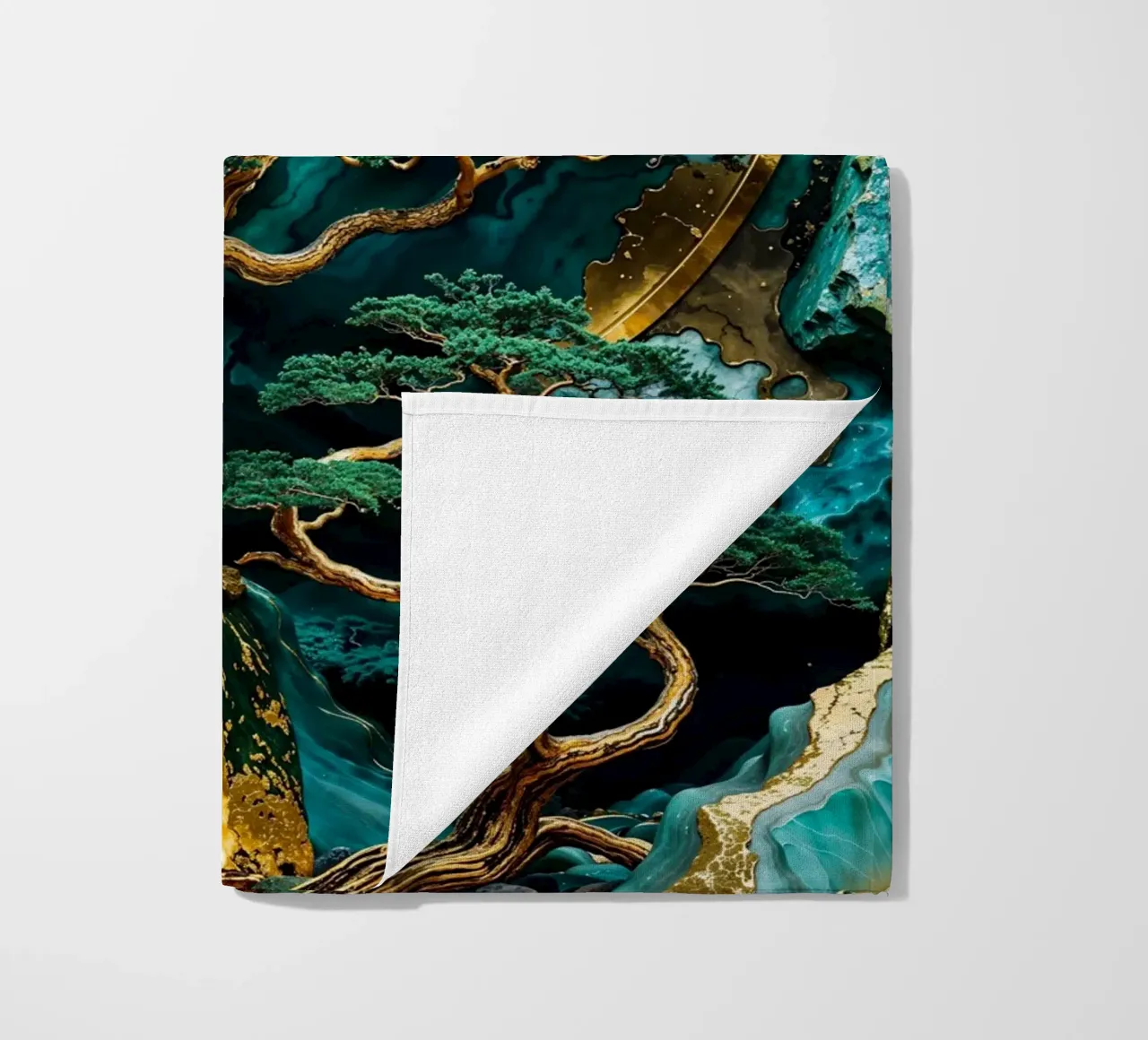 Lunar Forest Kintsugi Art telo mare da Pixaverse