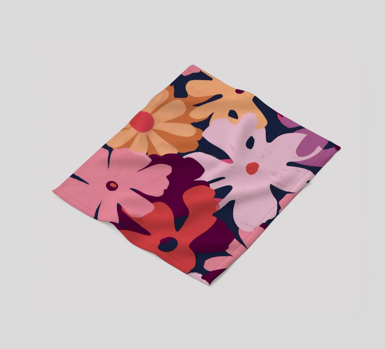 Psychedelischer Blütenblatt-Pop Fleecedecke von Reds Jays