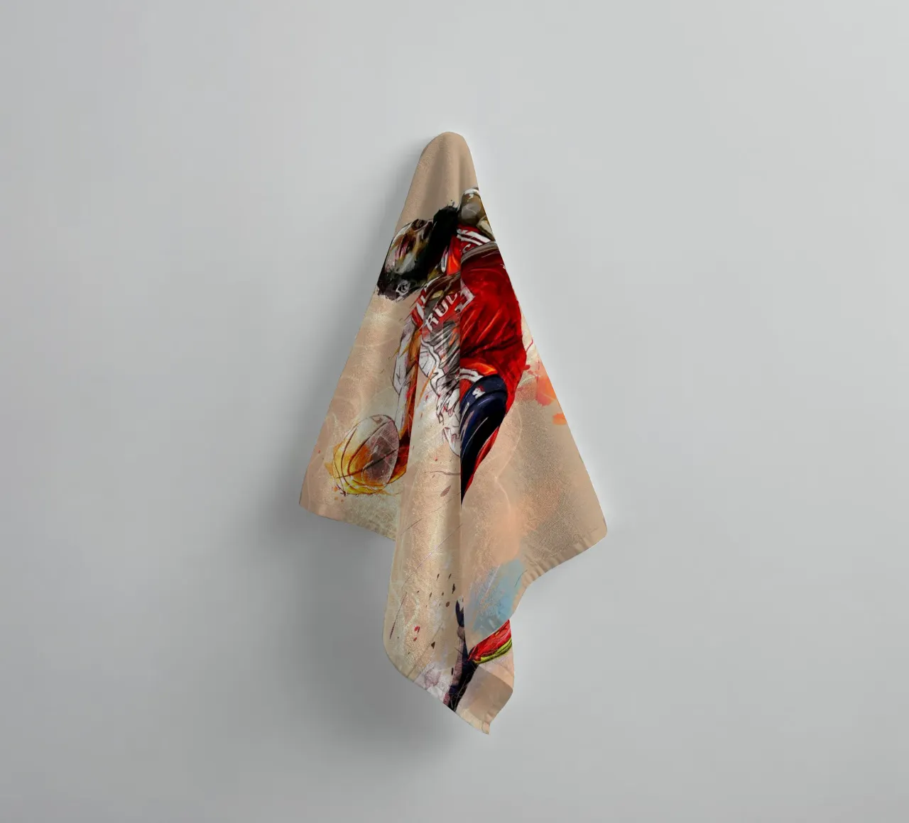 James Harden art towel by Lembayung art