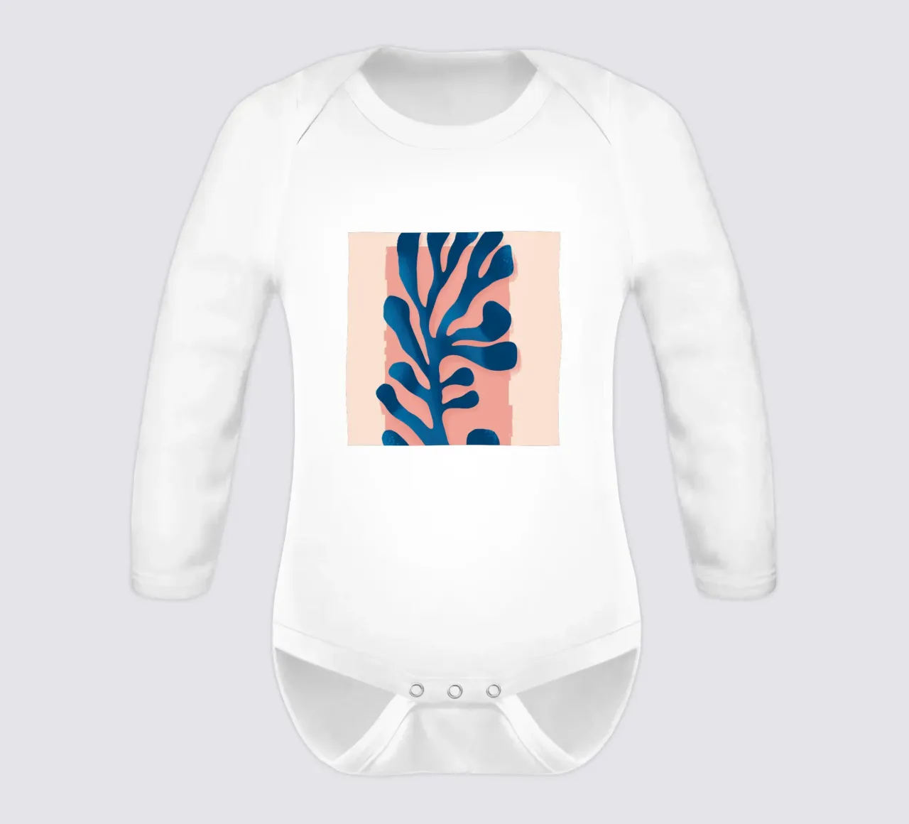 Cadenza ritagliata cerulea body neonato maniche lunghe da Reds Jays