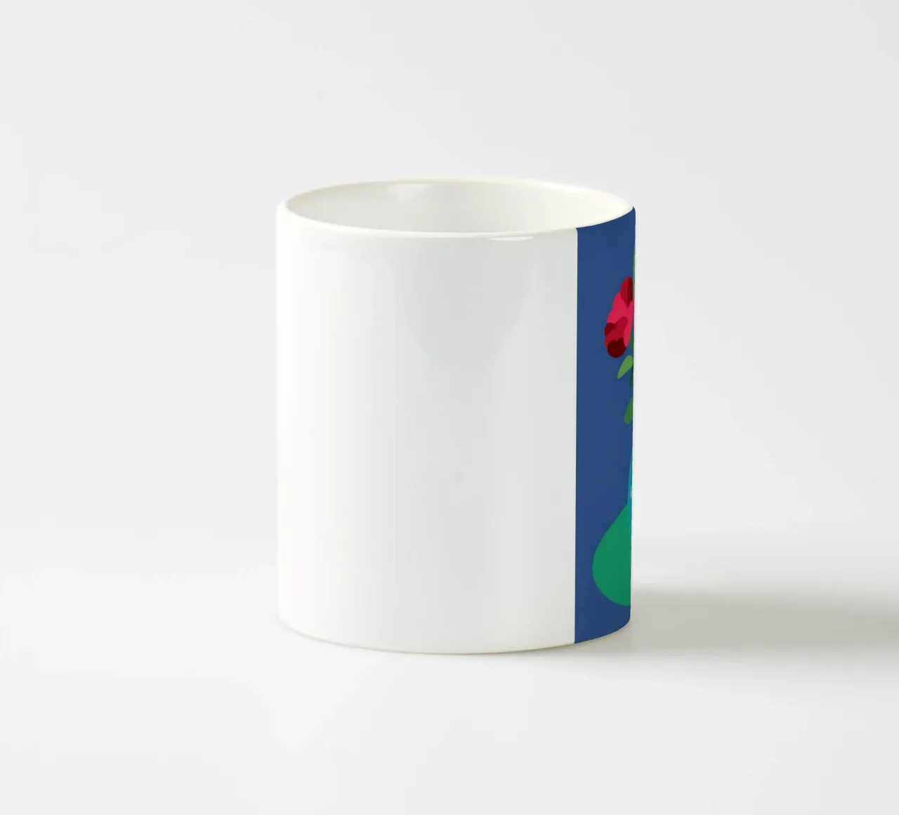 Scoppio floreale cobalto tazza in ceramica da Giant Foxs