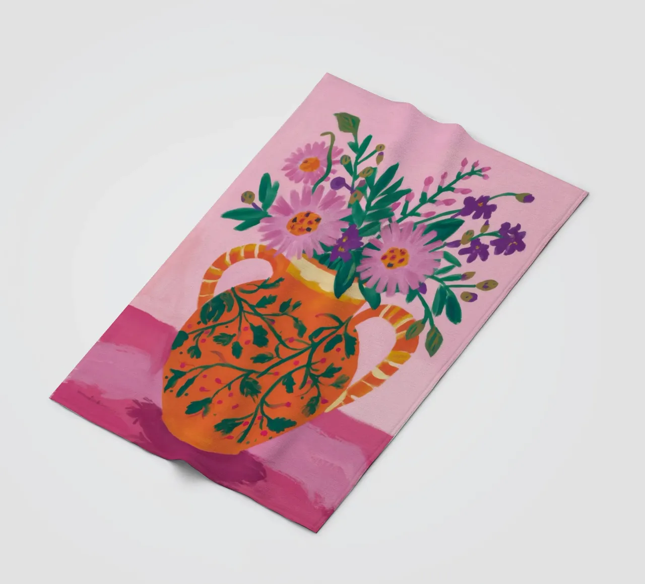 Agrumi Cosmic Blooms coperta in pile da Dream Gesso