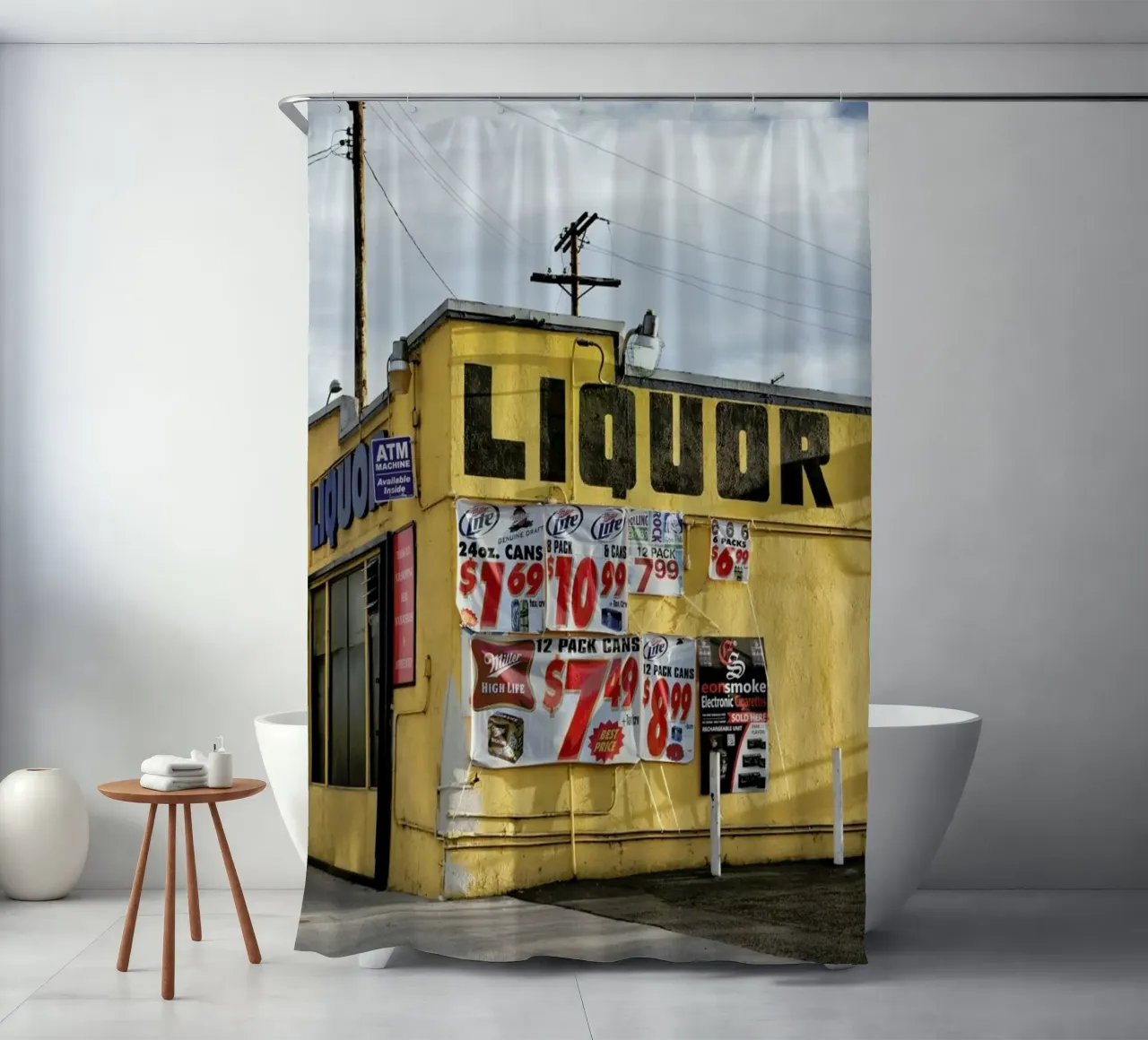 Liquor Store Culver City tenda da doccia da Marc Gruninger