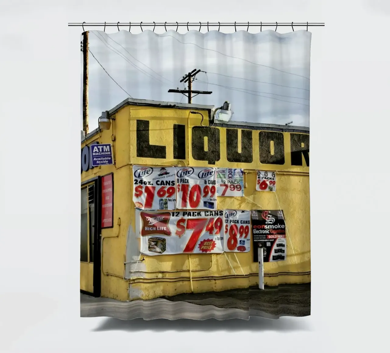 Liquor Store Culver City tenda da doccia da Marc Gruninger