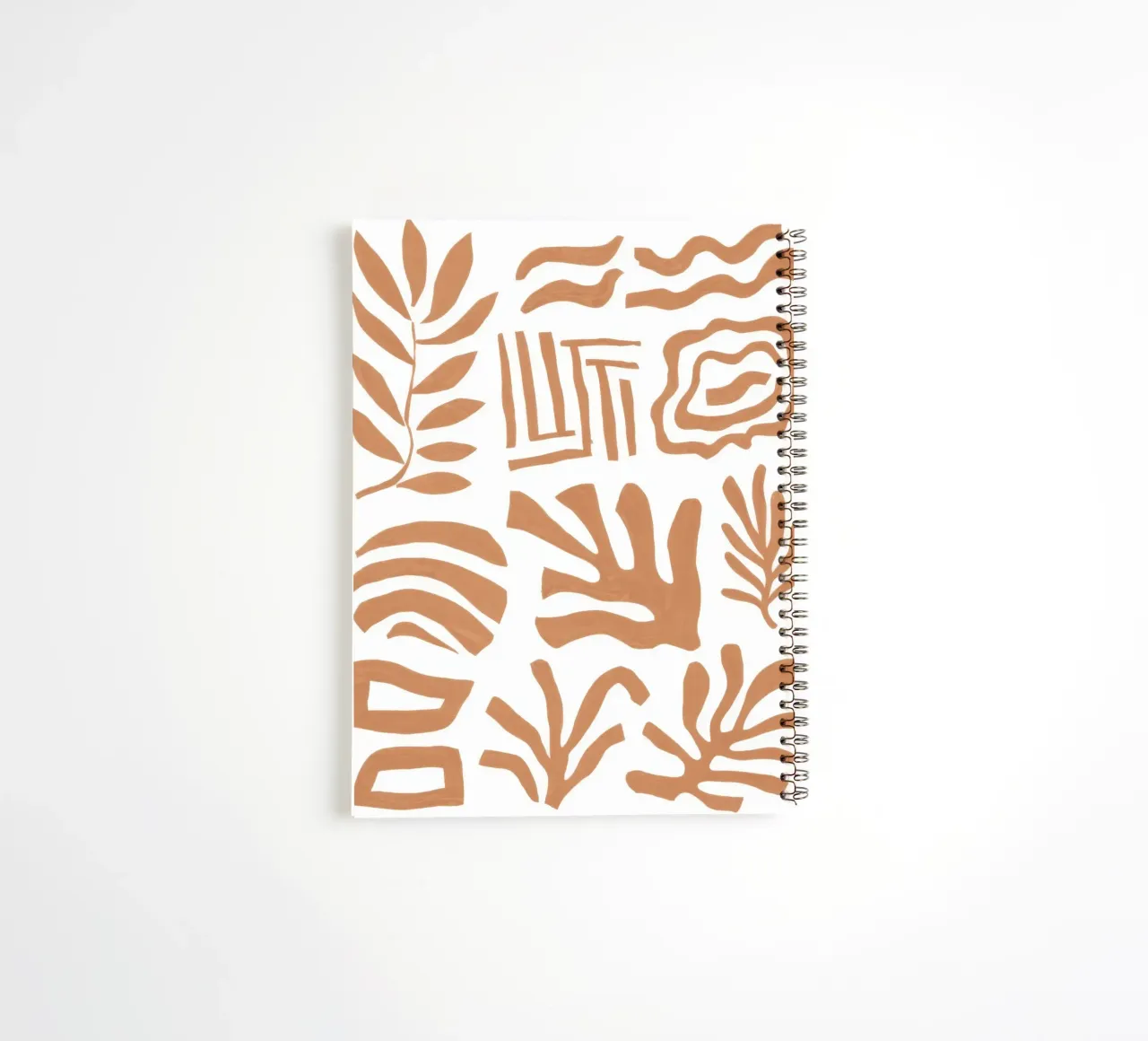 Terracotta Shape Dance spiral notebook by Reds Jays