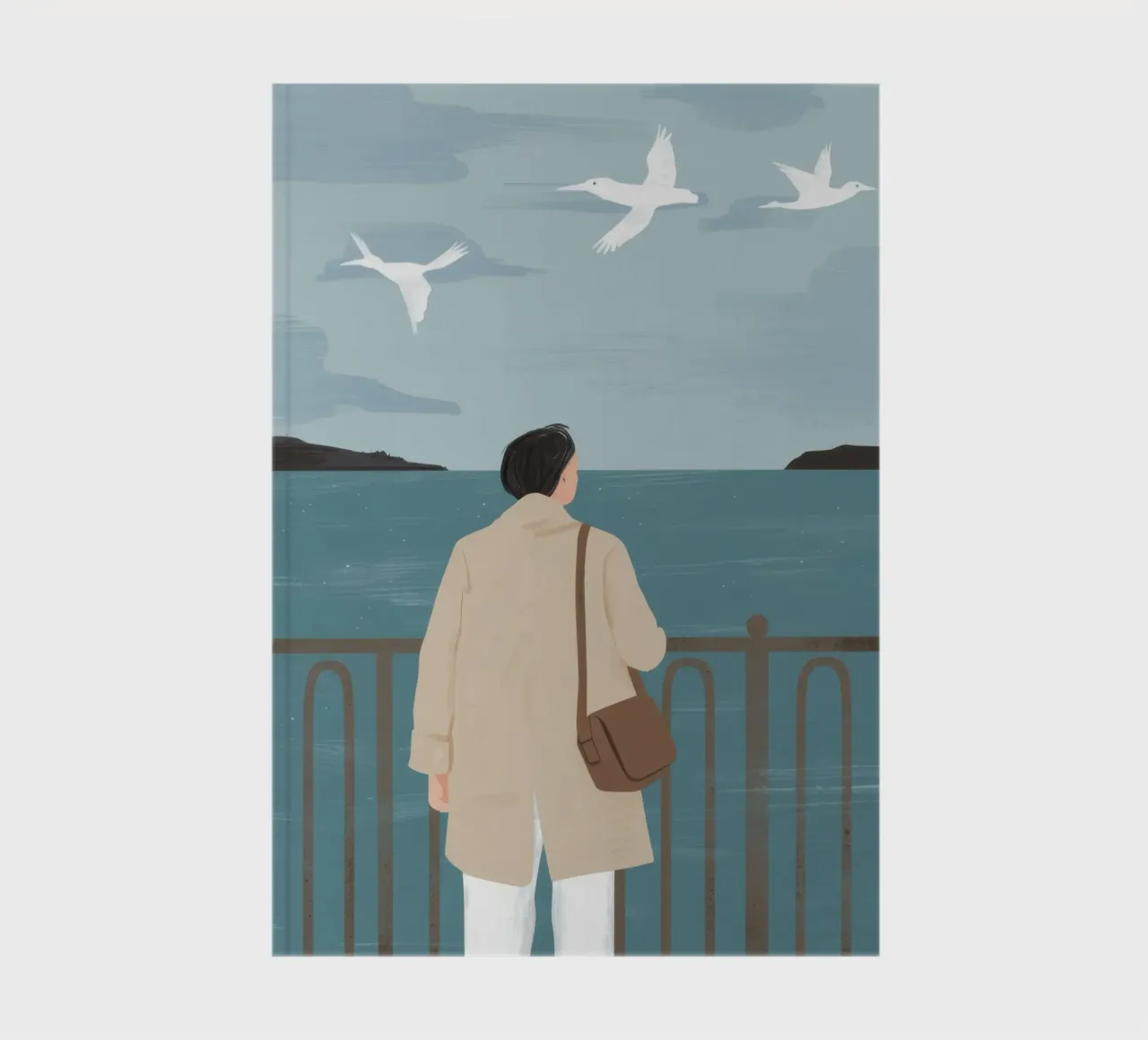 Coastal Fog Contemplation notebook by Giant Foxs