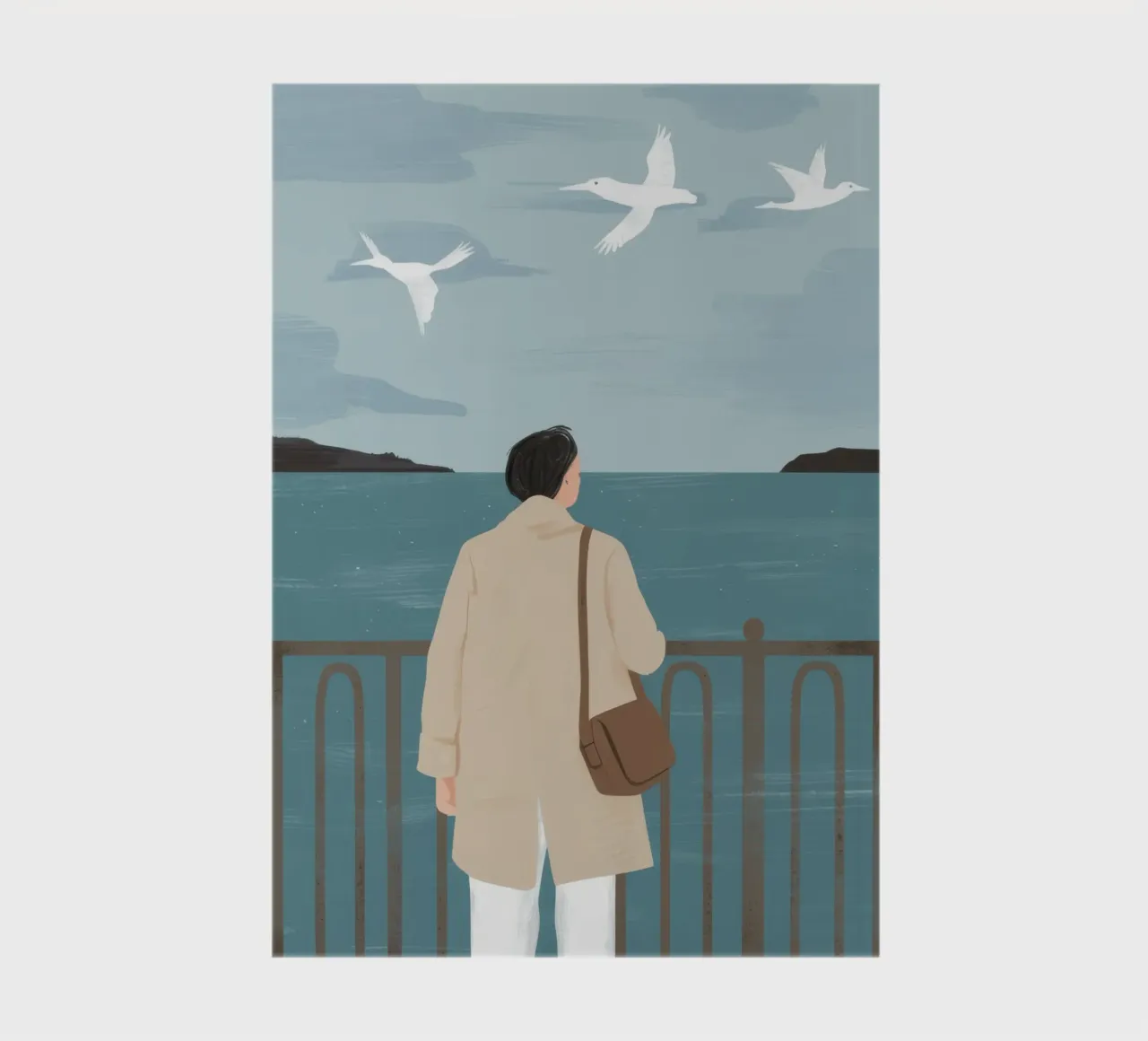 Coastal Fog Contemplation notebook by Giant Foxs