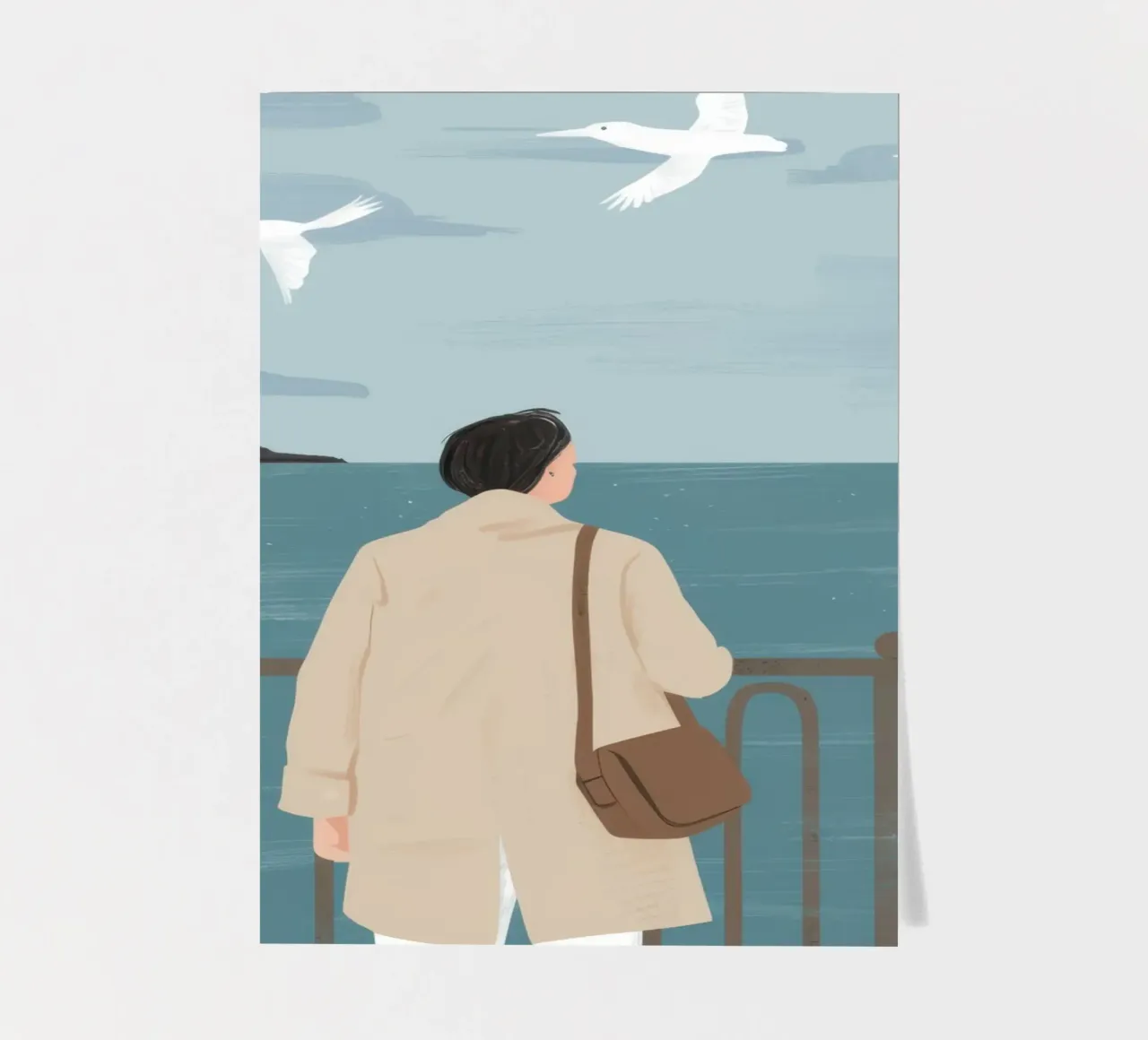 Coastal Fog Contemplation sticker sheet by Giant Foxs