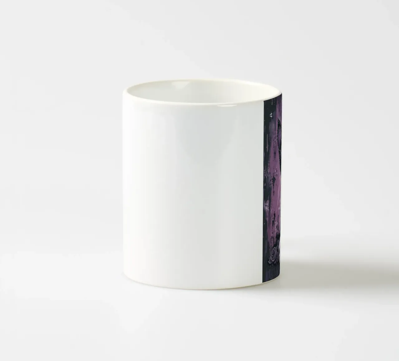 Gatto gotico dall'aspetto mistico tazza in ceramica da pixelbull - medieval art and more