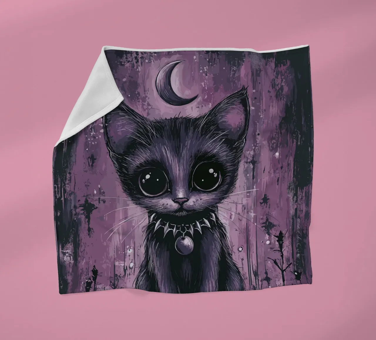 Gatto gotico dall'aspetto mistico coperta in pile da pixelbull - medieval art and more