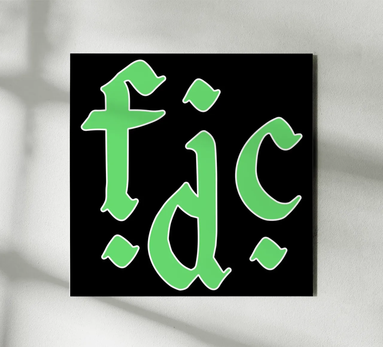Monogramma FDC alluminio dibond da reedharry