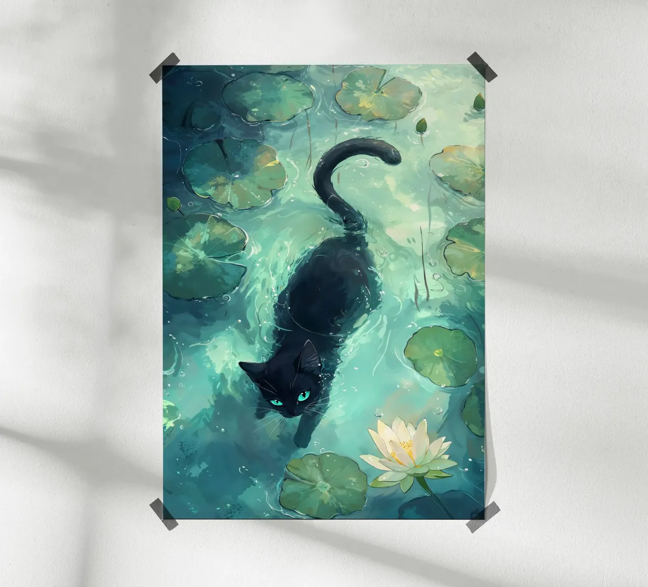 Lotus Prowl poster avec cadre en plastique de Pixaverse
