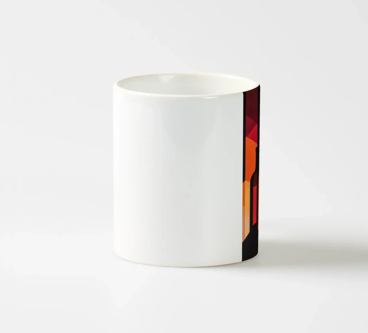 Bottiglie colorate in luce d'ombra tazza in ceramica da pixelbull - medieval art and more